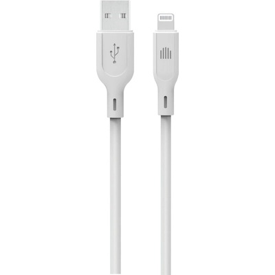 Dviced Cable USB-A to Lightning silicone 1, 25m - White (DV110002)