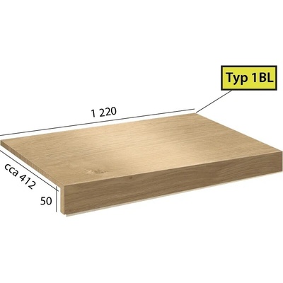 Karndean International Ecoline Step - 1 BL schod bez nosu 9551 Dub champagne