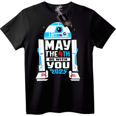NOONEBRAND Тениска R2-D2 Четвърти май 2025 - 2XL, White