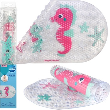 Canpol Babies Love&Sea Bath Mat Pink protiskluzová podložka do vany