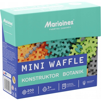 Marioinex MINI WAFFLE Stavebnice botanik 200 ks