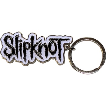 Slipknot Black Logo White Border Ключодържател (SKKEY03)