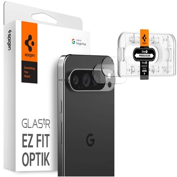 Spigen Комплект от 2 стъклени протектора за камера Spigen Optik EZ FIT, съвместими с Google Pixel 9 Pro Crystal Clear (AGL08444) (AGL08444)
