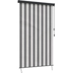 vidaXL Ролетна щора Антрацит и бяло 120 x 250 cm Текстил и Алуминий (42037185)