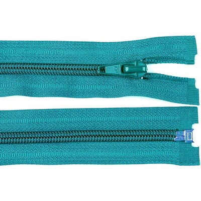 Špirálový zips šírka 5 mm dĺžka 70 cm bundový POL Farba: 208 modrá sýta - svetlá