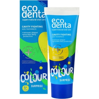 EcoDenta Detská proti zubnému kazu Colour Surprise od 6 rokov 75 ml