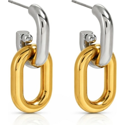 Troli Pôvabné bicolor visiace náušnice VJDE2410009-PS