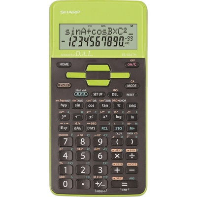 Sharp Научен калкулатор sh-el531th, 10+2разряда, зелен (10764-А-ЗЕЛЕН)