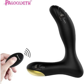 Image 1 of Paloqueth Vibrating Prostate Massager with Remote Black
