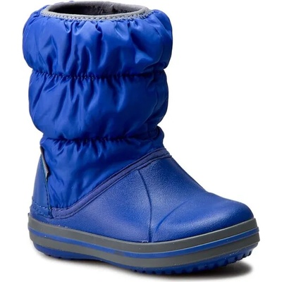 Crocs Апрески Crocs Winter Puff Boot Kids 14613 Cerulean Blue/Light Grey (Winter Puff Boot Kids 14613)