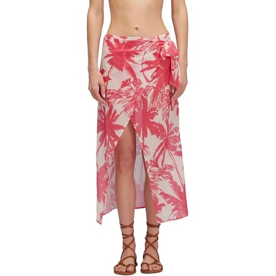 SUNDEK Pareo with tropic savannah print sarong - Pink (Pitaya)