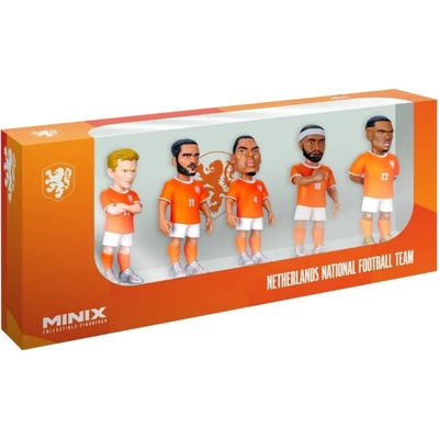 MINIX Комплект фигурки Minix - Национален отбор Нидерландия, 5 броя, 7 cm (23691)