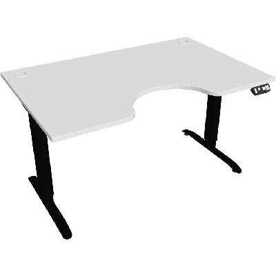 Hobis Office Pro psací stůl Motion MS ERGO 2 Šířka: 140 cm, Barva desky: bílá, Barva kovu: černá RAL 9005 Šířka 120-180 cm / 27 barevných variant