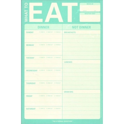 Knock Knock What to Eat Pad (Mint Green) | Knock Knock