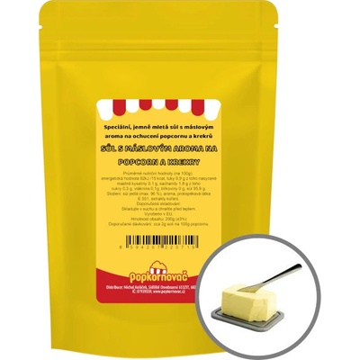 Popkornovač Maslová soľ popcorn 200 g
