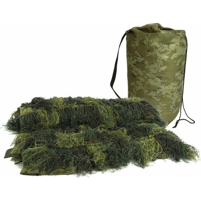 Mil-tec Síť s třásněmi Ghillie Suit woodland