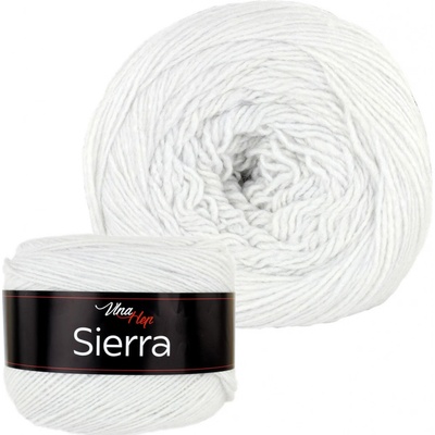 Vlna-hep Příze Sierra - vlna + akryl Sierra: 6002 Bílo-šedá