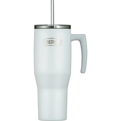 Thermos Refreshing termohrnček s madlom a slamkou 1,1 l matne biela