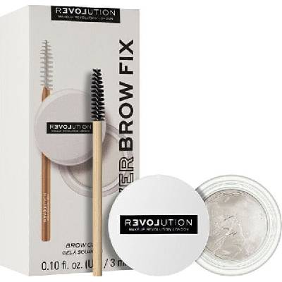 Makeup Revolution Fixační gel na obočí Relove Power Brow Fix Clear (Brow Gel) 3 ml