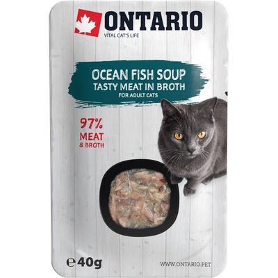 Ontario Soup Cat Ocean Fish with vegetables 40 g