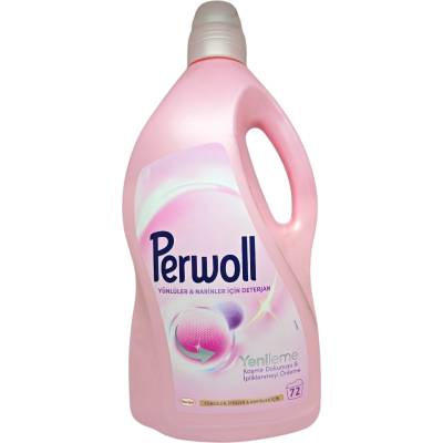 Perwoll течен перилен препарат, 72 пранета, 3, 96 литра, Деликатни тъкани