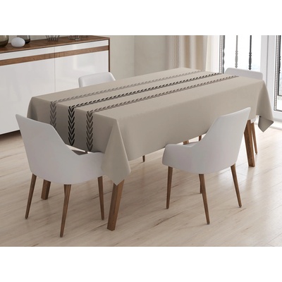 Xpose Obdĺžnikový obrus WOOD taupé 120x140cm
