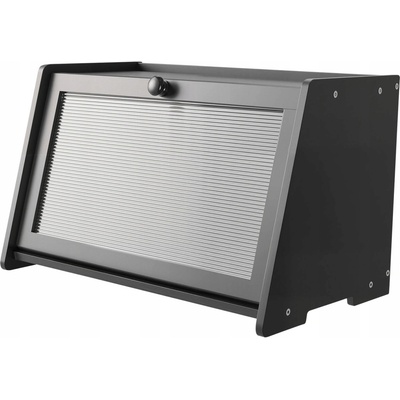 SucceBuy Chlebník 40x25x26CM Snadné Čištění a Montáž Černý