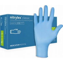 Mercator Medical Nitrylex Classic Blue Nitrilové rukavice modré 100 ks