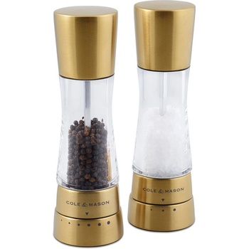 Cole & mason COLE&MASON Комплект мелнички за сол и пипер DERWENT MAT GOLD - 19 см. - с механизъм за прецизност (Cole-&-Mason-H-332017)