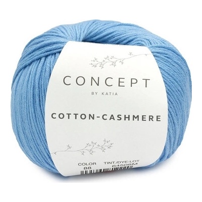 COTTON-CASHMERE Katia Farby COTTON-CASHMERE: 88 jasné nebo