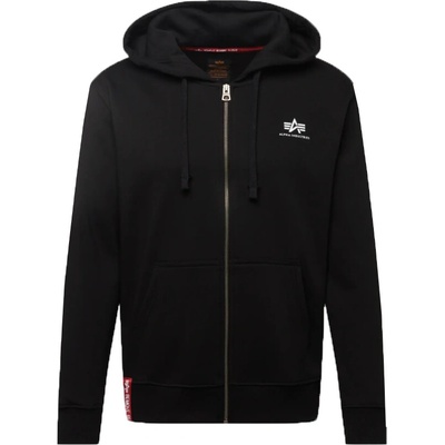 Alpha Industries mikina Basic Small Logo Zip černá