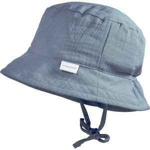 maximo Шапка maximo Baby's Hat with Tie + Muslin Lining Hat - Flint Stone - размер 41 cm (904-6331-0414)