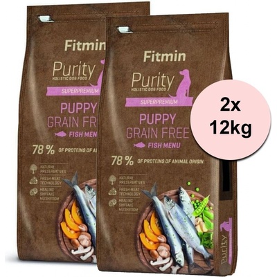 Fitmin Purity GF Puppy Fish 2 x 12 kg