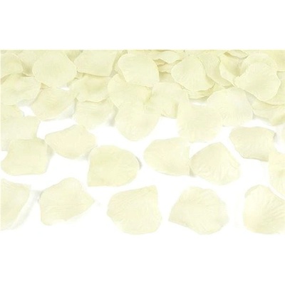 Okvětní lístky růží textilní krémové 5901157427113