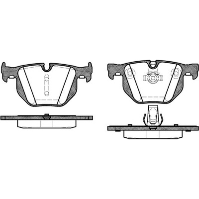 Sada brzdových platničiek kotúčovej brzdy REMSA 0381.60
