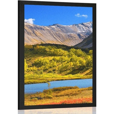 Plakát nádherná příroda na Kamčatce v Rusku - 20x30 white