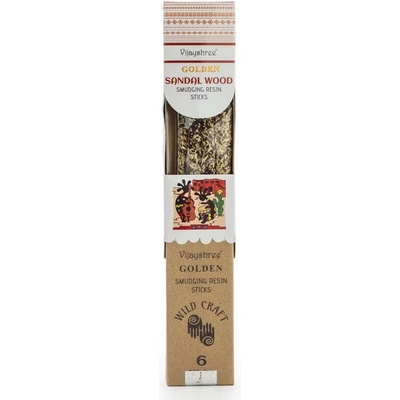 Vijayshree Golden Živicové vonné tyčinky Santalové Drevo 30 g