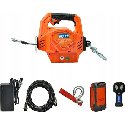 Přenosný akumulátorový naviják Husar Winch 450 kg (1000 lbs)