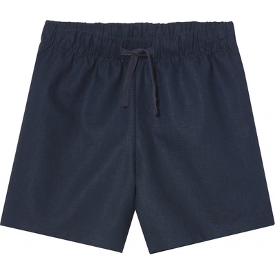 Lupilu chlapecké lněné kraťasy navy modrá