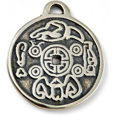 Drakkaria Amulet Bohatství buddhistický Feng Shui stříbrný přívěsek P42539