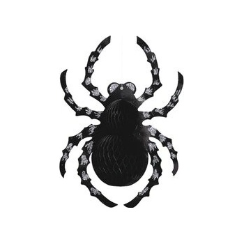 UNIQUE Dekorace pavouk HALLOWEEN 35 cm