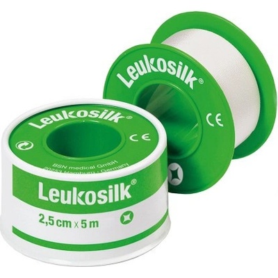 LEUKOSILK náplasť na cievke 2,5 cm x 5 m 1 ks