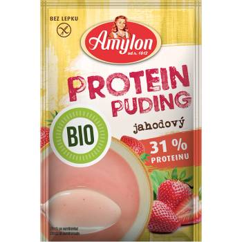 BIO Protein Puding jahodový bez lepku 45 g