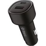 Ttec Зарядно за кола ttec - SmartCharger Duo PD, USB-C/USB-A, 48W, черно (8694470826486)