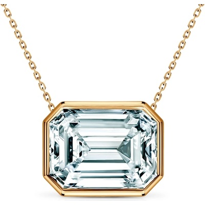 SAVICKI Колие Purе: злато, лабораторни диаманти