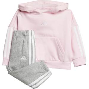 Adidas Детско яке за тренировка adidas Kid's Essentials Jogger Hooded Training jacket - Clear Pink / White - размер 104 (EU) (704-6487-0217)