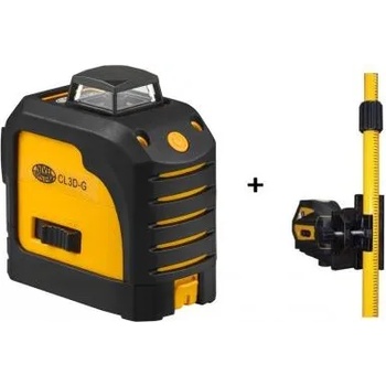 Image 1 of Nivel System Нивелир лазерен линеен 20м, ±1мм/5м, 3 лазерни равнини (360°), зелен + телескопична стойка nivel system cl3d-g