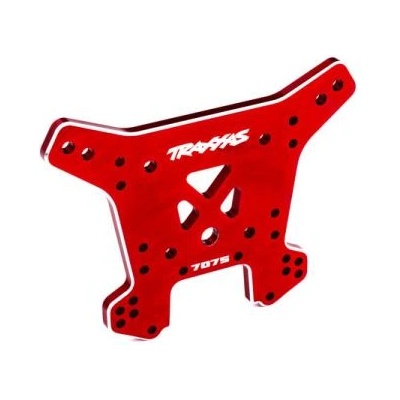 Traxxas задна алуминиева амортисьорна кула, червено анодизирана (за Sledge)