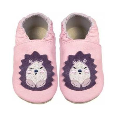 Babice kožené capáčky BA 218 hedhog pink