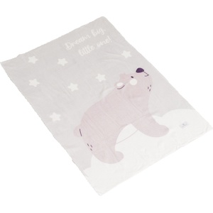 Cangaroo Бебешко одеяло Cangaroo - Dreamy bear, 75 х 100 cm, Сиво (111870) - kindermarket